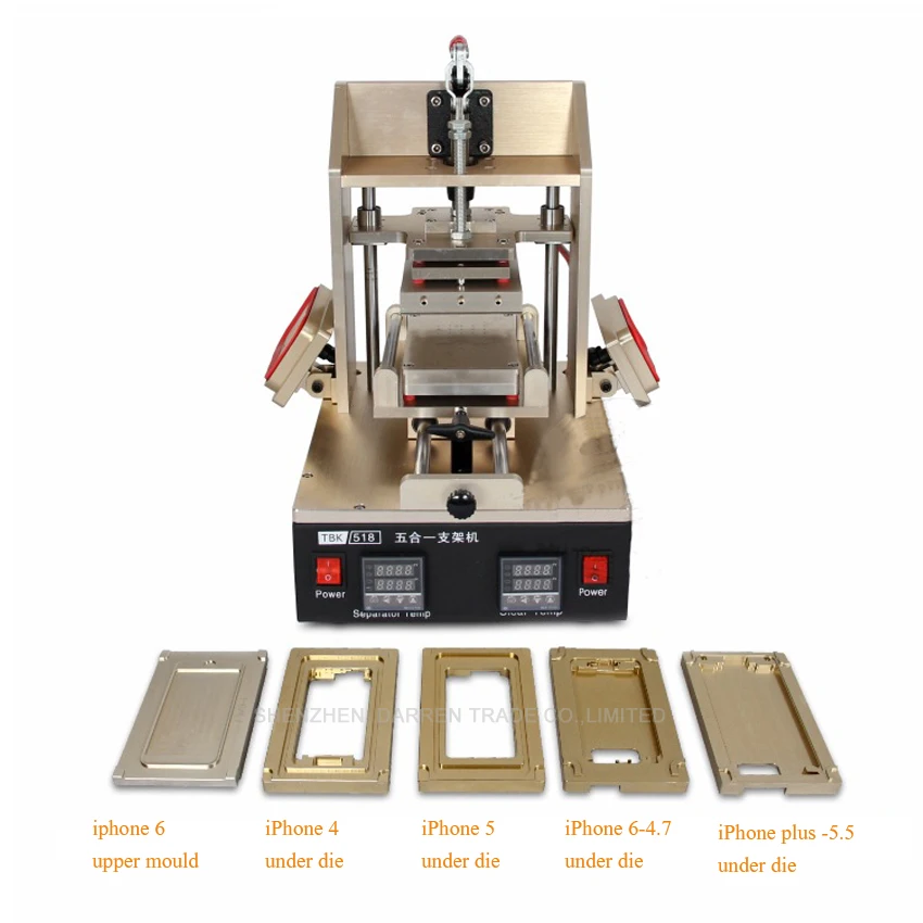 1PC 5 in 1 Frame Separator machine  = heating plate + A-frame separator + lcd separator + glue remover+ frame press,220V/110V