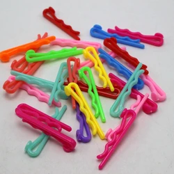 50 Mixed Color Plastic Bobby Pin Hair Pin Clip 45mm with Pad