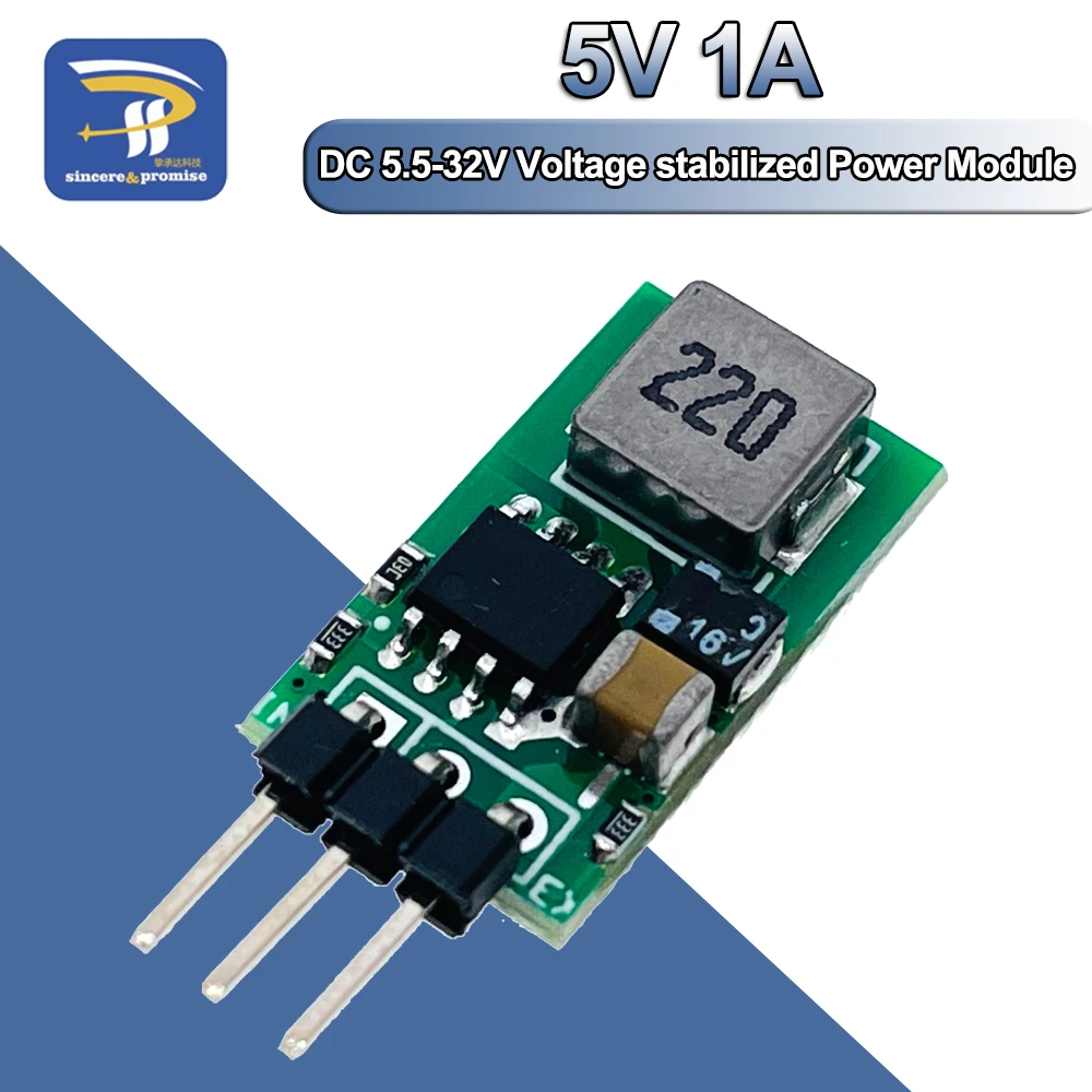 DC-DC Synchronous Rectifier Buck Converter Power Module 5.5V-32V Step-Down 12V 24V TO 5V 1A Voltage regulator Replace LM7805