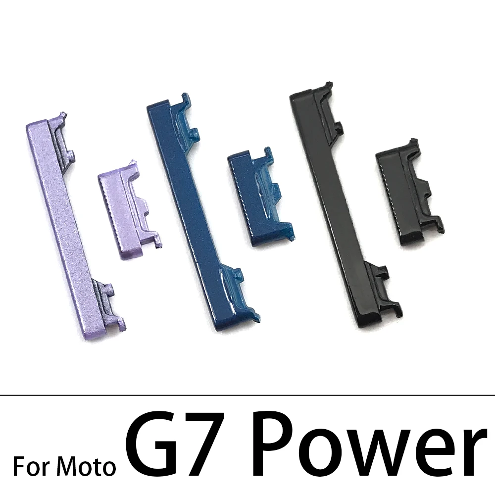 10Pcs/Lot, New For Moto G9 G7 G8 Plus Play Power / G8 Power Lite Power Button ON OFF Volume Up Down Side Button Key