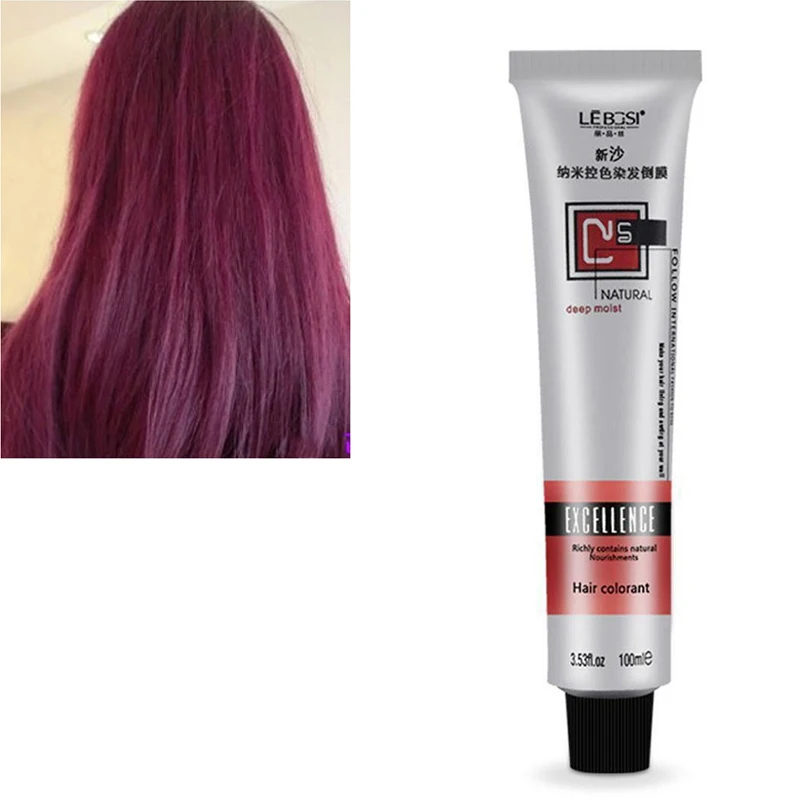 1 Pcs Fashion Professional Use Hair Cream Non-toxic Hair Tint Colorant Semi Permanent Long Lasing Hair Cream Color Dye Paint