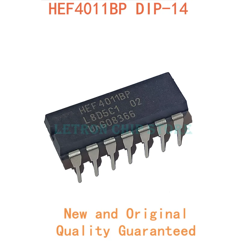 10pcs HEF4011BP DIP-14 HEF4011B DIP original and new Integrated circuit