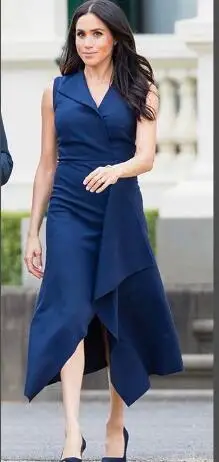 Azul mãe dos vestidos de noiva a linha v-neck chá comprimento curto vestido de festa de casamento vestidos de mãe para casamento