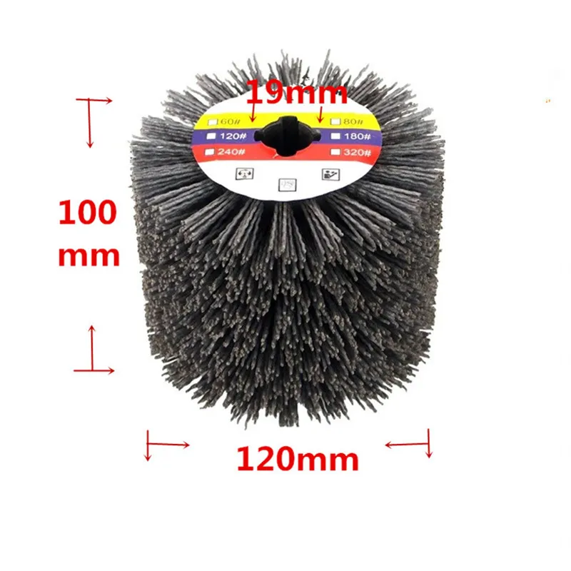 Wire drawing wheel abrasive wire polishing wheel aluminum deburring wheel wood wire drawing brush anti-antique furniture