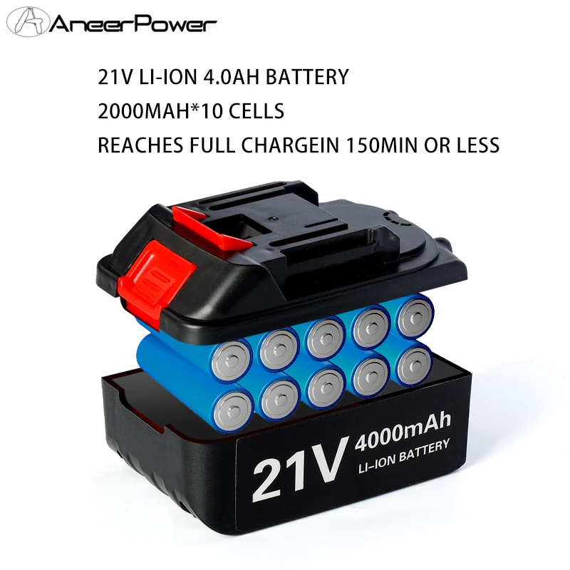 Imagem -05 - Chuck Brushless 21v Pesca no Gelo Furadeira de Impacto Elétrico sem Fio Chave Fenda Bateria para Makita Ferramentas da Bateria Lítio Energia 13 mm