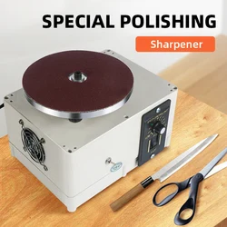 100W Electric Polisher Knife Sharpener Hairdressing Scissors Manicure Knife Special Polishing Machine Diamond Grinding Disc