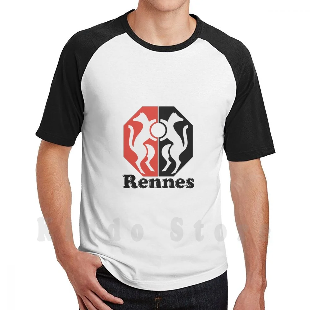 Stade Rennais Logo T Shirt Men Cotton Cotton S-6xl Football Soccer Rennes Rennais Logo Retro Bretagne Breizh France Ntep Mexer