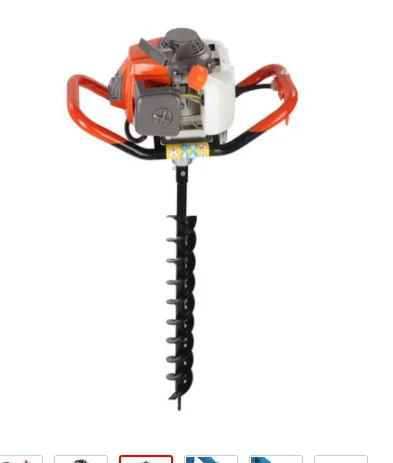New Model Heavy Duty 52CC/63CC Gas Powered Post Hole Digger ,Ground drill Earth Auger with 80mm drill bits