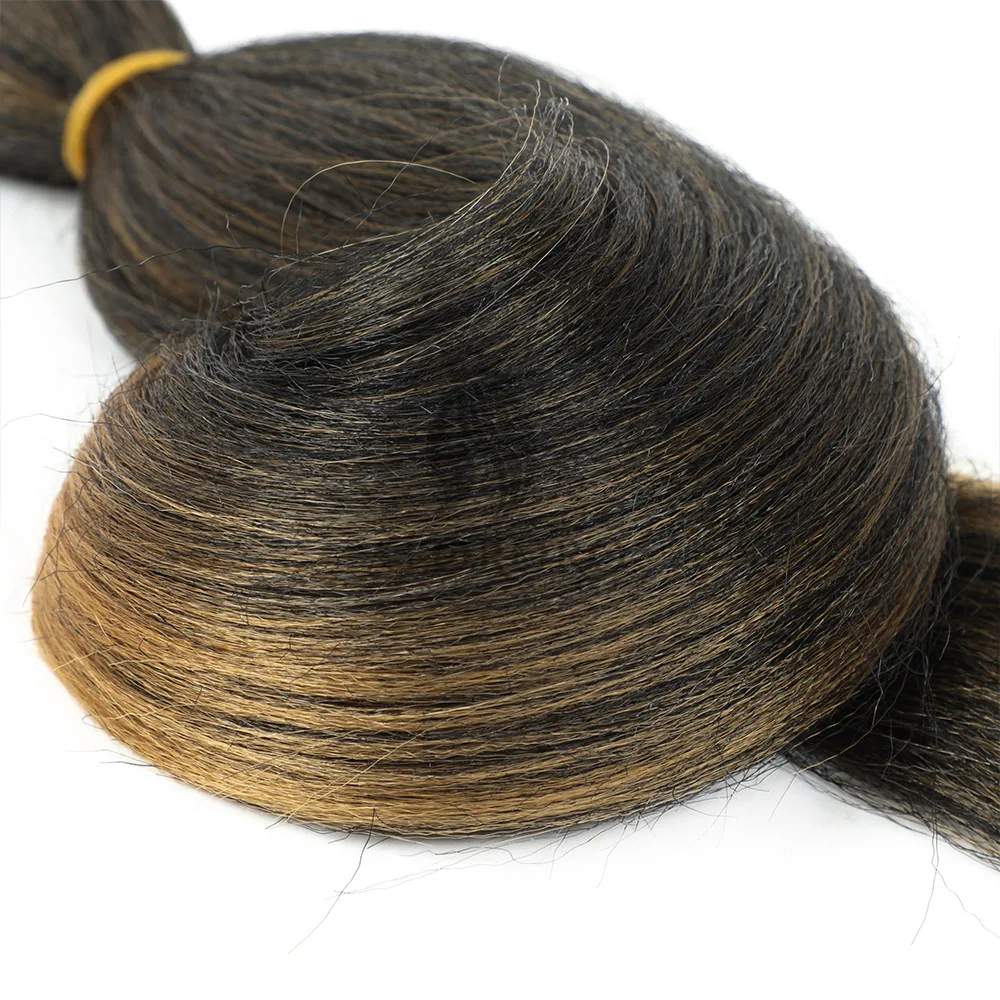Vorgestrecktes Flechthaar 16/20/22/26/30 Zoll Niedrigtemperatur-Faser Synthetische Haarverlängerungen für Jumbo Crochet Braids – Detail 13