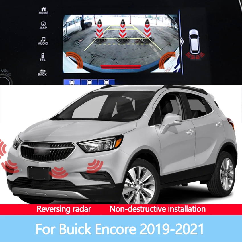 

The Front And Rear Radar Blind Spot Warning Sound Indicator Of Car Reversing Image Is Suitable For Buick Encore 2019-2021