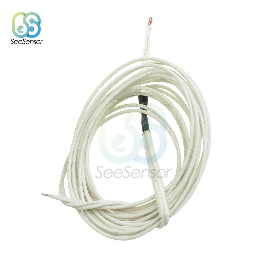 NTC Thermistor كابل سلكي ، مستشعر درجة الحرارة ، أجزاء طابعة ثلاثية الأبعاد ، سلك 1 متر ، ، 5 من من من من الأسلاك من NTC