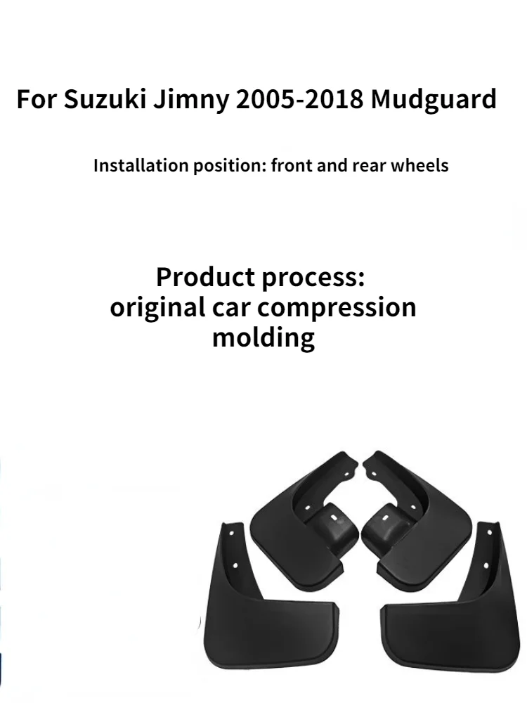 Car Mud Guards Car Exterior Protect Decoration Splash Flaps Mudguards Car Accessories for Suzuki Jimny 2005-2018 Mudguards