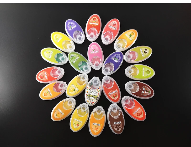 100pcs Cigarette Pops Beads Fruit Menthol Capsule Mint Beads Flavor Explosion Blast Ball Holder Filter Smoking Accessories
