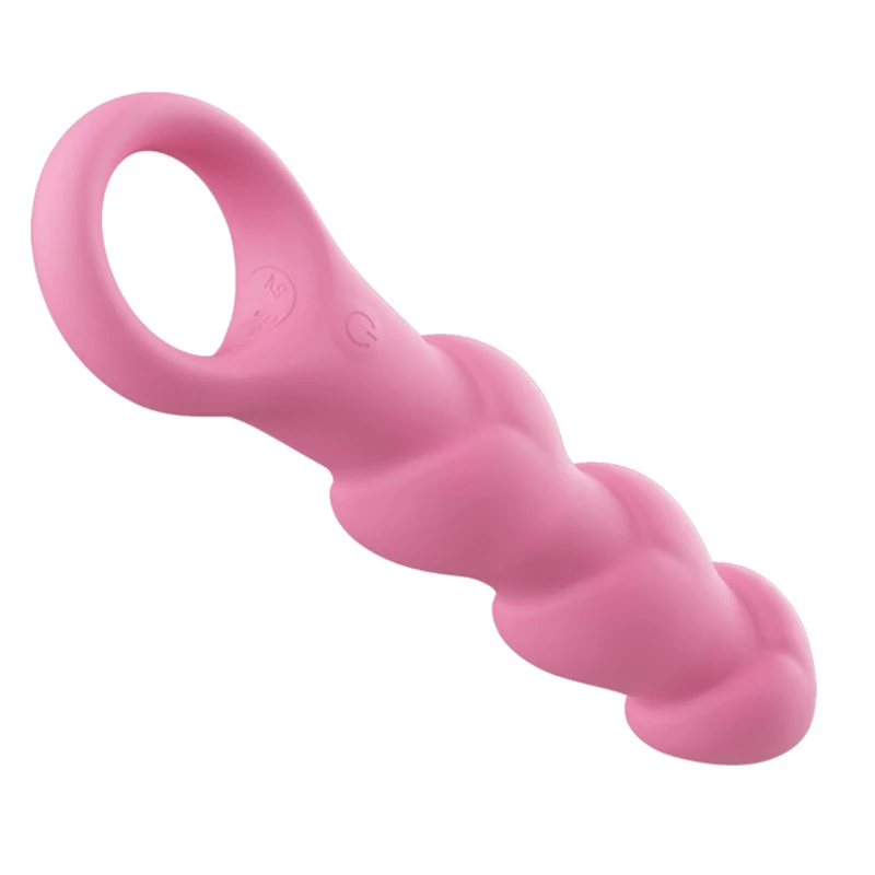 Tomada anal de silicone com 10 modos de vibração graduada grânulos vibração telescópica masturbador adultos unisex brinquedos sexuais dropshipping