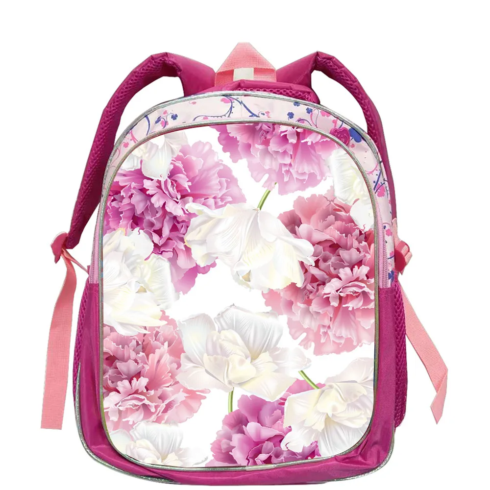 

Flower Backpack Anime Animal Cat Dog Wolf Tiger Casual School Pink Bags Toddler Girl Mochila Gift Bolsa