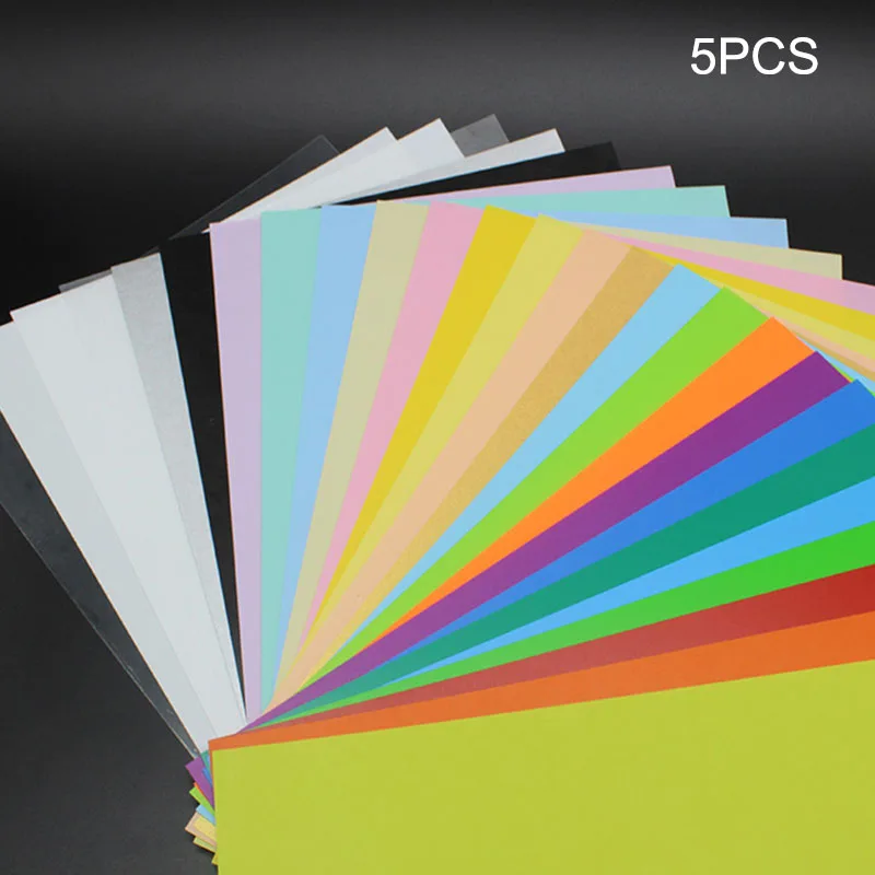 5 pz/set foglio termoretraibile a colori foglio di carta magica In plastica per artigianato educativo fai da te In Stock