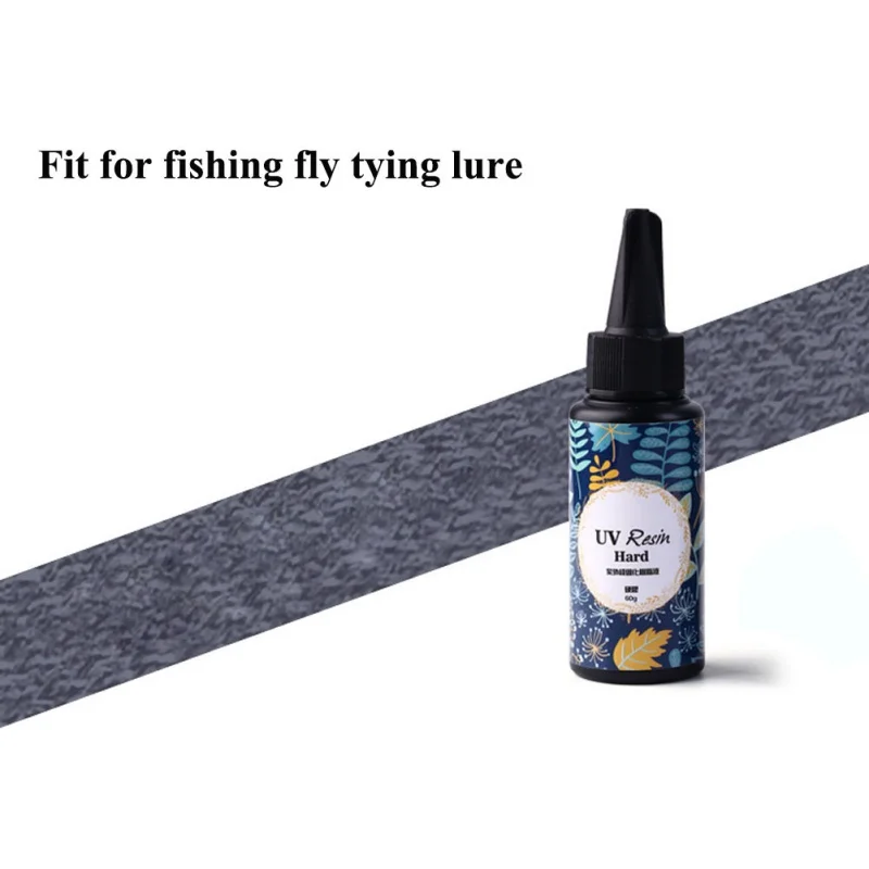 Fishing Quick Drying Glue Fly Tying Lure UV Clear Finish Glue Flow Hard Type UV Resin Glue DIY Accessories