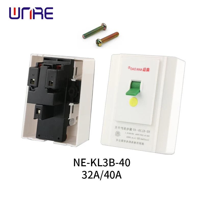 

NE-KL3B-40 32A/40A Electric Leakage Protection Wall Switch Prevent to Get an Electric Shock for Air Condition Water Heater