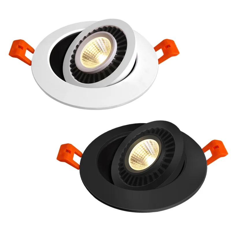 QLTEG Dimmable HA CONDOTTO Il Downlight 5w 7w 10w Da Incasso A Soffitto Lampada 360 Gradi di Rotazione luci spot AC 110v 220V Indoor HA CONDOTTO La