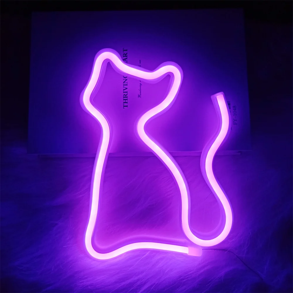 Neon Sign Led Neon Night Light Wall Hanging Lamp Home Wall Decor LED Night Lamp Birthday Gift For Party Holiday Night Lights