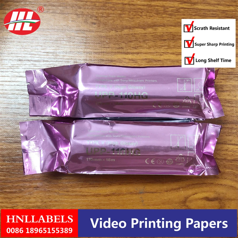 5 ROLLE UPP-110HG für sony drucker 110mm * 18m hohe qualität