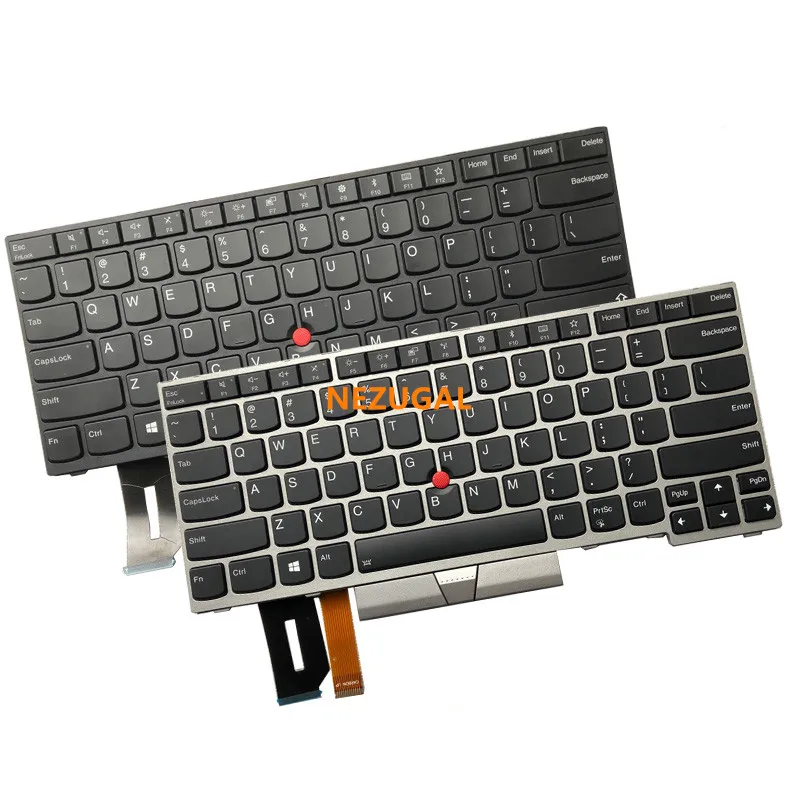 

Американская английская клавиатура с подсветкой для ноутбука Lenovo Thinkpad E480 E490 T480S L480 T490 T495 L380 L390 Yoga L490 P43s