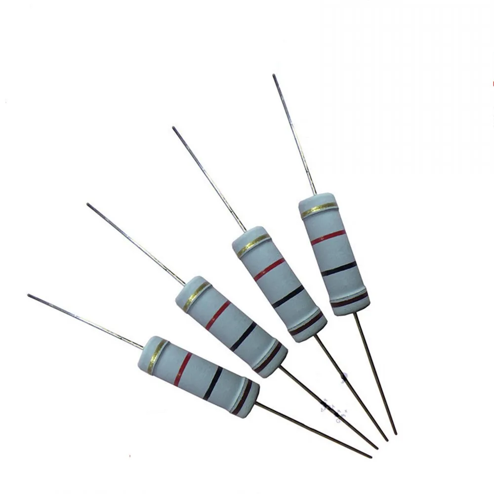 

100PCS 5% 5W Carbon Film Resistor 1R~1M 1R 2R 4.7R 5.1R 10R 22R 47R 100R 220R 330R 470R 1K 1.5K 2.2K 3.3K 4.7K 10K 22K 47K 100K