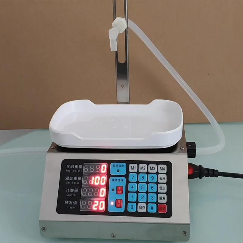Imagem -02 - Máquina de Enchimento Quantitativa Automática por tipo de Pesagem Máquina de Enchimento Quantitativa de Bebida e Suco de Fruta Início Automático
