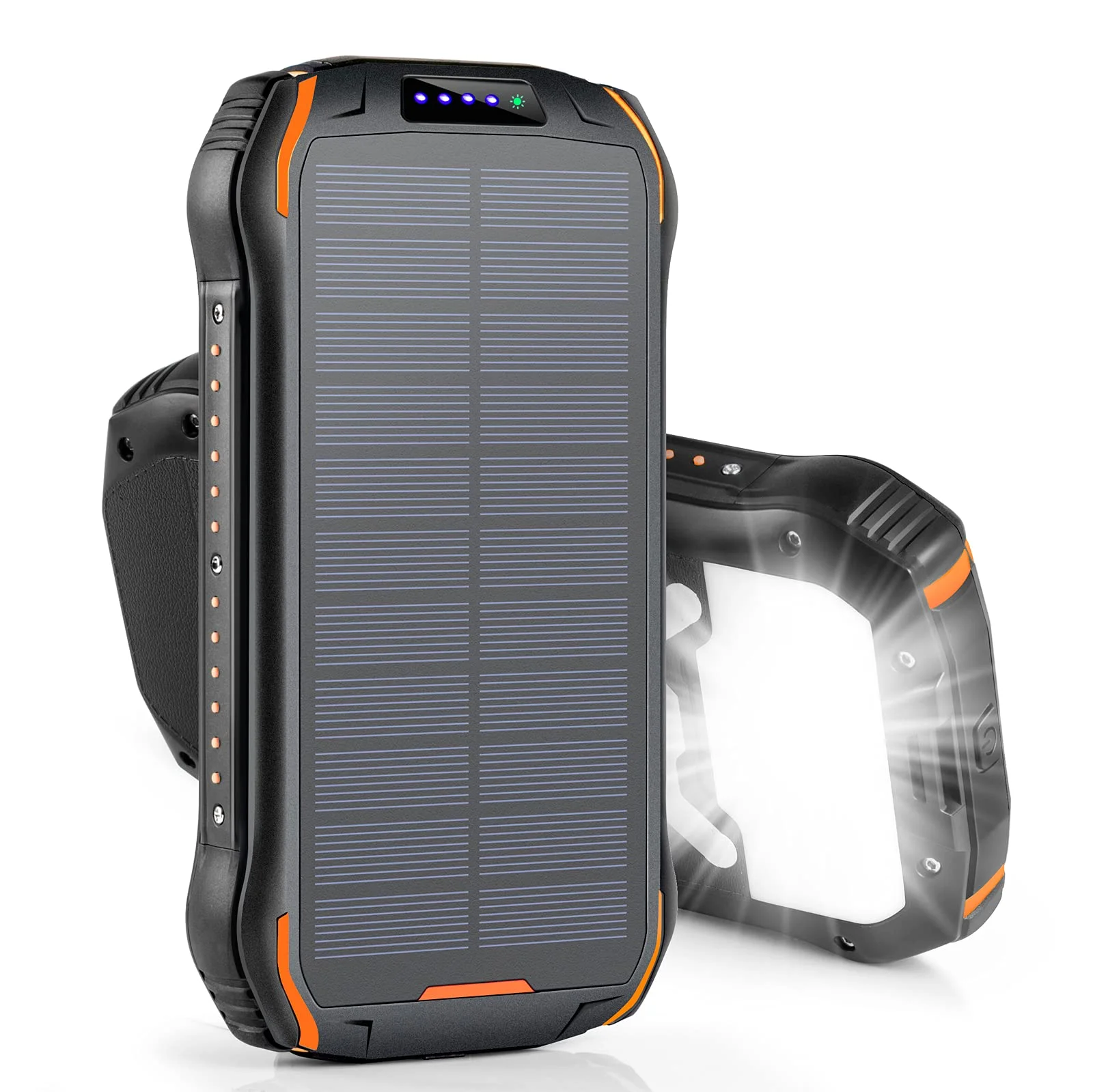 Solar Charger Power Bank 26800mAh Portable Phone Charger Fast Charging QC 3.0 15W PD 15W, Solar Power Bank with 3 Outputs