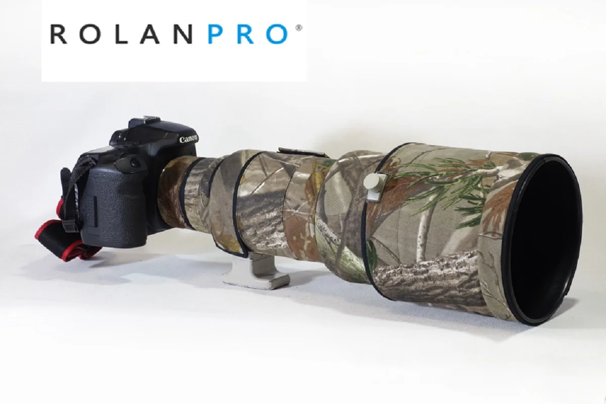 ROLANPRO Camouflage Lens Coat for Canon EF 300mm f/2.8 L IS USM Guns Case Camera Lens Protective Sleeve