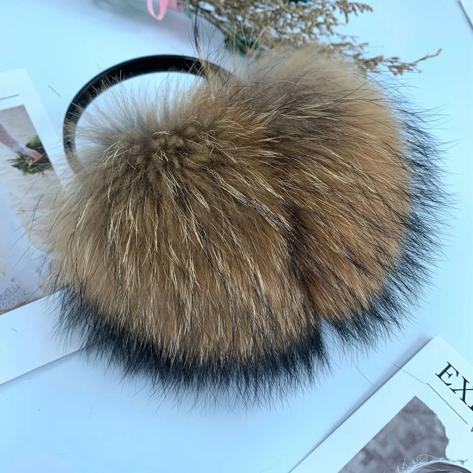 Fox Fur Earmuff Women\'s Winter Fur Ear Protection Antifreeze Earmuffs Winter Ear Warmers Ear Mask