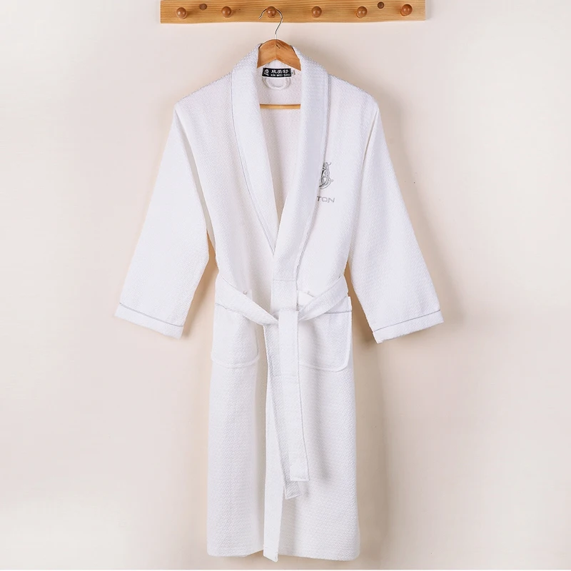 Summer Waffle Bathrobe Women 100% Cotton Suck Water Kimono Bath Robe Plus Size Sexy Peignoir Dressing Gown Bridesmaid Robes