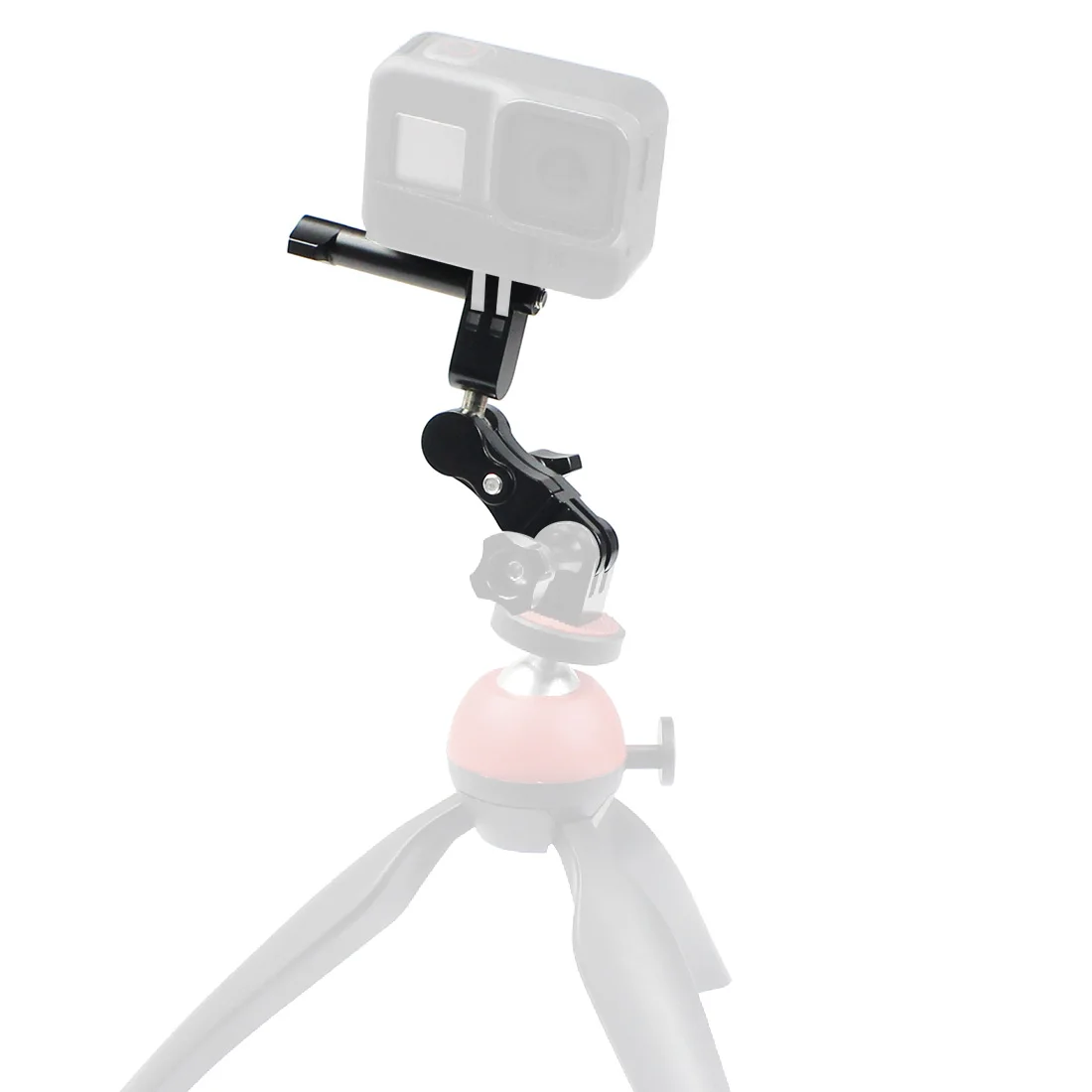 Адаптер-удлинитель для шлема, шарнирное крепление на штатив с ЧПУ для Gopro Hero 9 8 7 5 DJI Osmo Action Camera Acc, 360 °