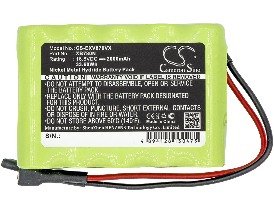 Replacement Battery for Shark  SV760, SV780, SV780_N, SV780N XB780N 16.8V/mA