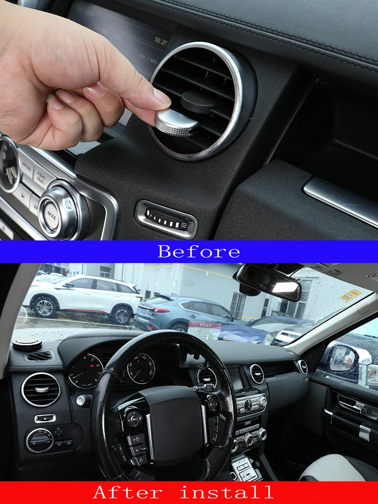 For Land Rover Discovery 3/Discovery 4 2004-2016 Car Dashboard Air-conditioning Air Outlet Adjustment Rod Decorative Cover Trim