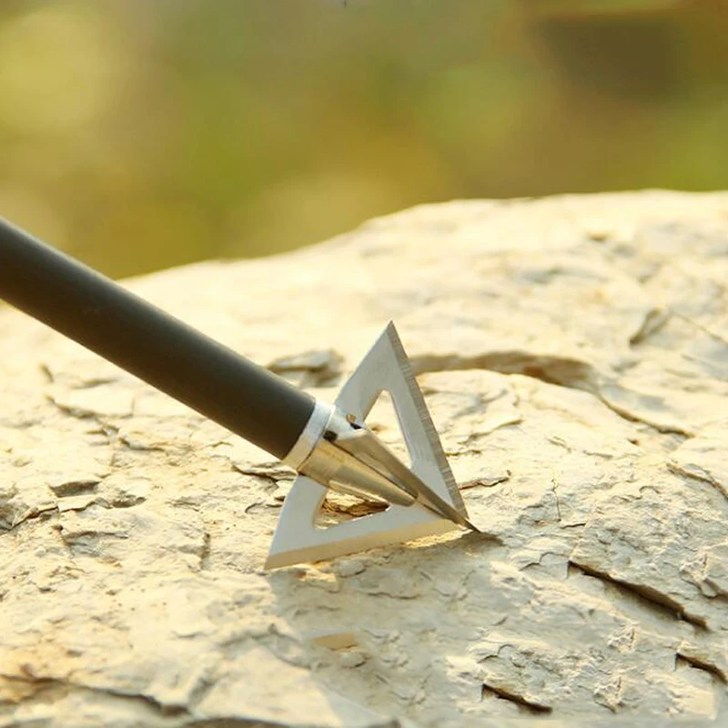 3/6/12pcs Archery 4 Blades Broadhead Hunting 100Grain Sharp Hard Arrowheads Arrow Point Tips