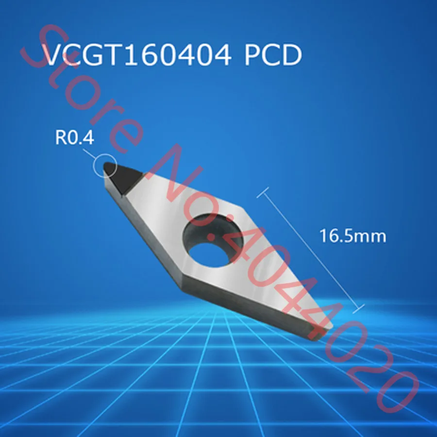 VCGT110302 VCGT110304 VCGT160401 VCGT160402 VCGT160404 VCGT160408 VCGT160412 PCD Carbide Insert VCGT Inserts 2PCS