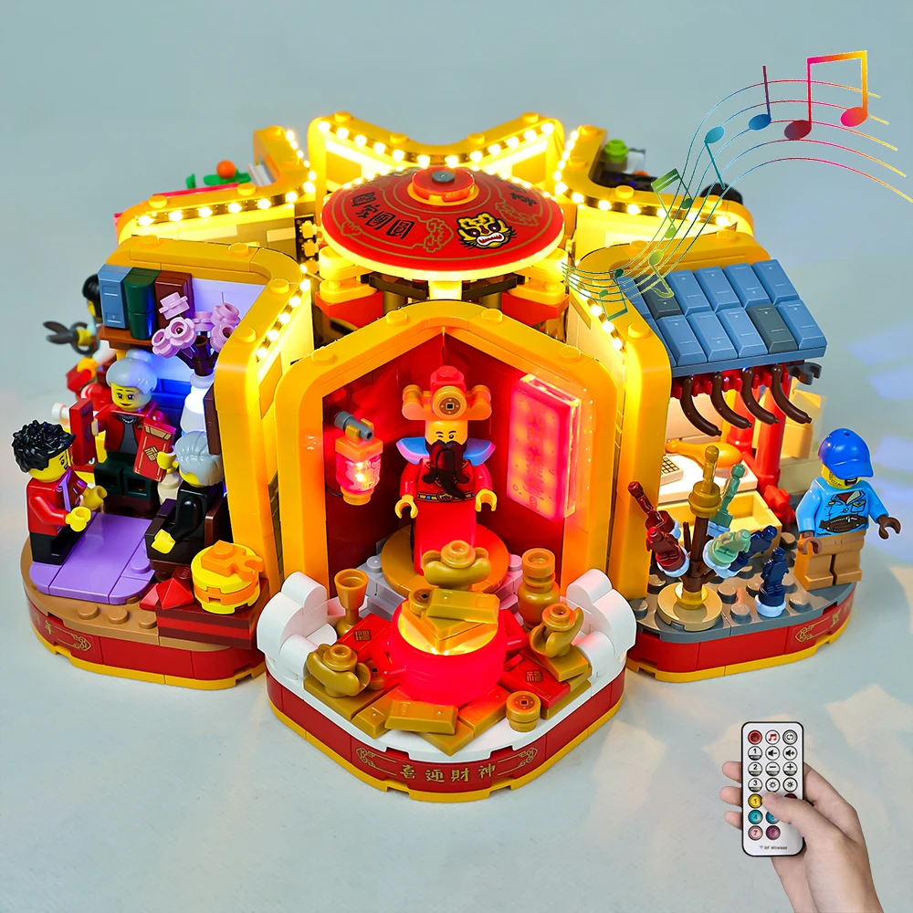 LED Light Kit For 80108 Idea Celebrate Lunar New Year Family Traditions Winter Holiday Children Fun Gift Toy Not Include Model