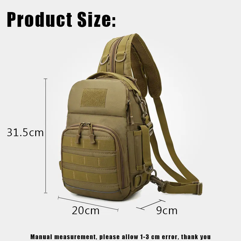 YoReAi Outdoor Shoulder Military Bag Sports Climbing Backpack Shoulder Tactical Hiking Camping Hunting Daypack Fishing Backpacks