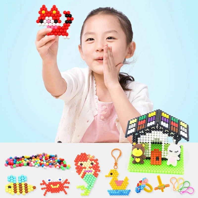 

6000pcs DIY Water Mist Magic Beads Set with Storage Box Children Educational Toys Girl Boy 3-8 Years Arts and Crafts for Kids