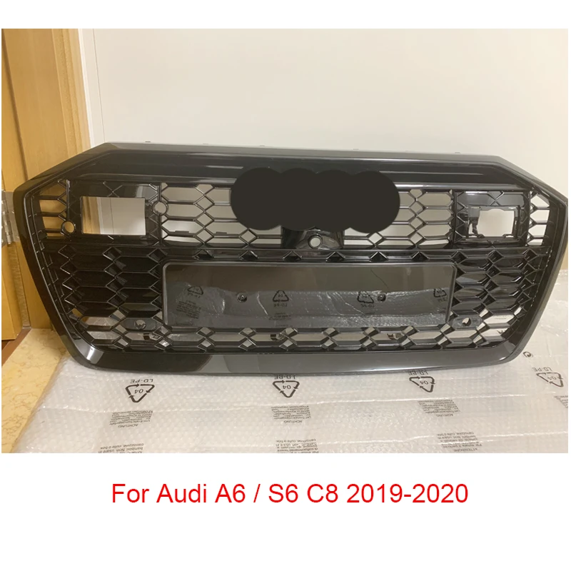 A6 C8 S 6 S-Line Race Grills Q Stijl Met Acc Voorbumper Motor Grille Grill Voor Audi A6 S6 Sline 2019-2021 Auto Accessoires