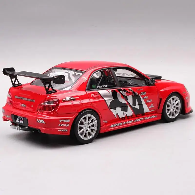 WELLY 1:24 Subaru Impreza WRX STI Supercar Alloy Car Model Diecasts & Toy Vehicles Collect Car Toy Boy Birthday gifts