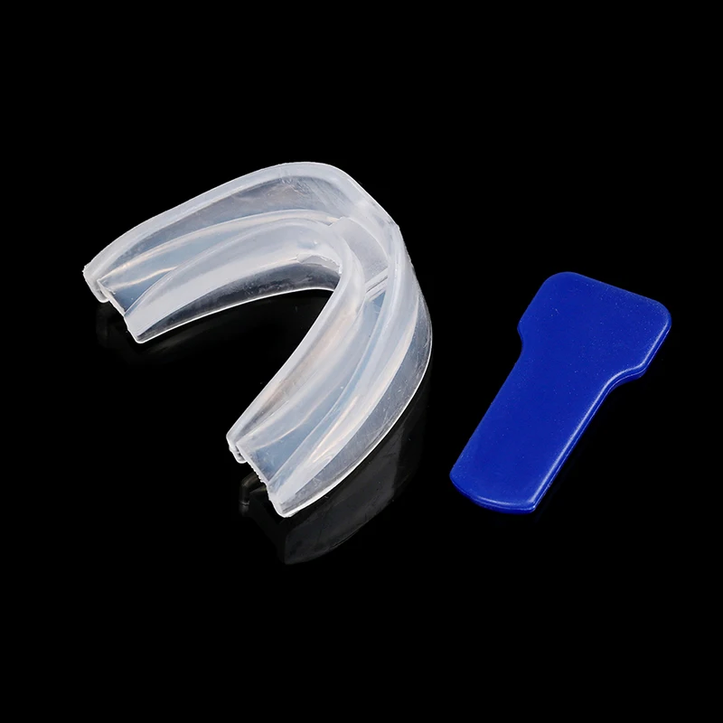 Anti Snoring Mouthguard Device Stop Snore Trays Silicone Mouthpiece Apnea Guard with Box for Men Women Good Sleep