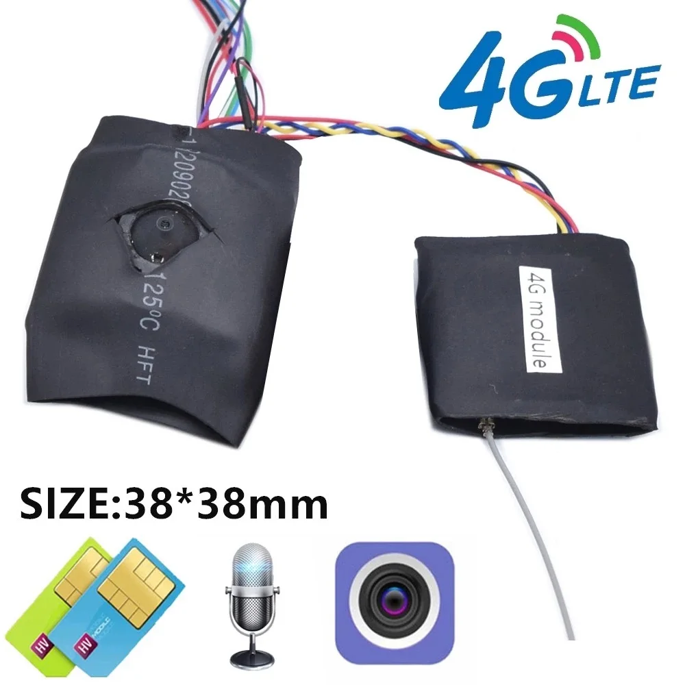 Camhi 2MP/5MP DIY Audio IP Camera 4G LTE Pinhole Surveillance Invisible Lens Mini Security Onvif 3G/4G SIM Card Covert CCTV Cam