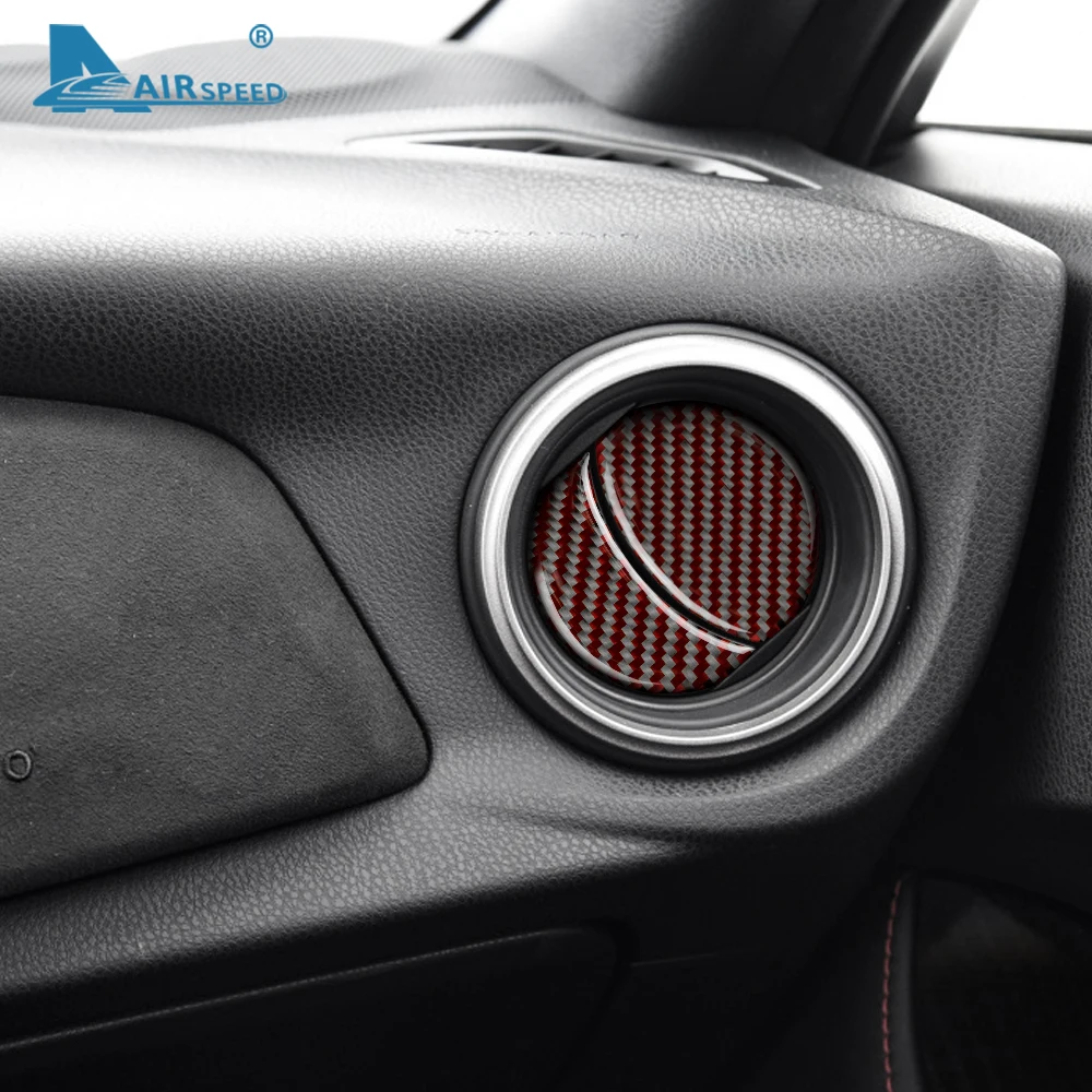 Real Soft Carbon Fiber for Subaru BRZ Toyota 86 2013 2014 2015 2016 2017 2018 2019 2020 Accessories Car AC Outlet Vent Stickers