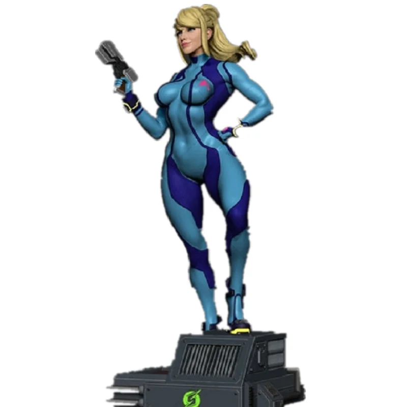 Zero Suit Samus Garage Kit GK Model 1/6 32cm 3D Printing Toy White-film Unpainted  Collections Gift  For  Painter A033