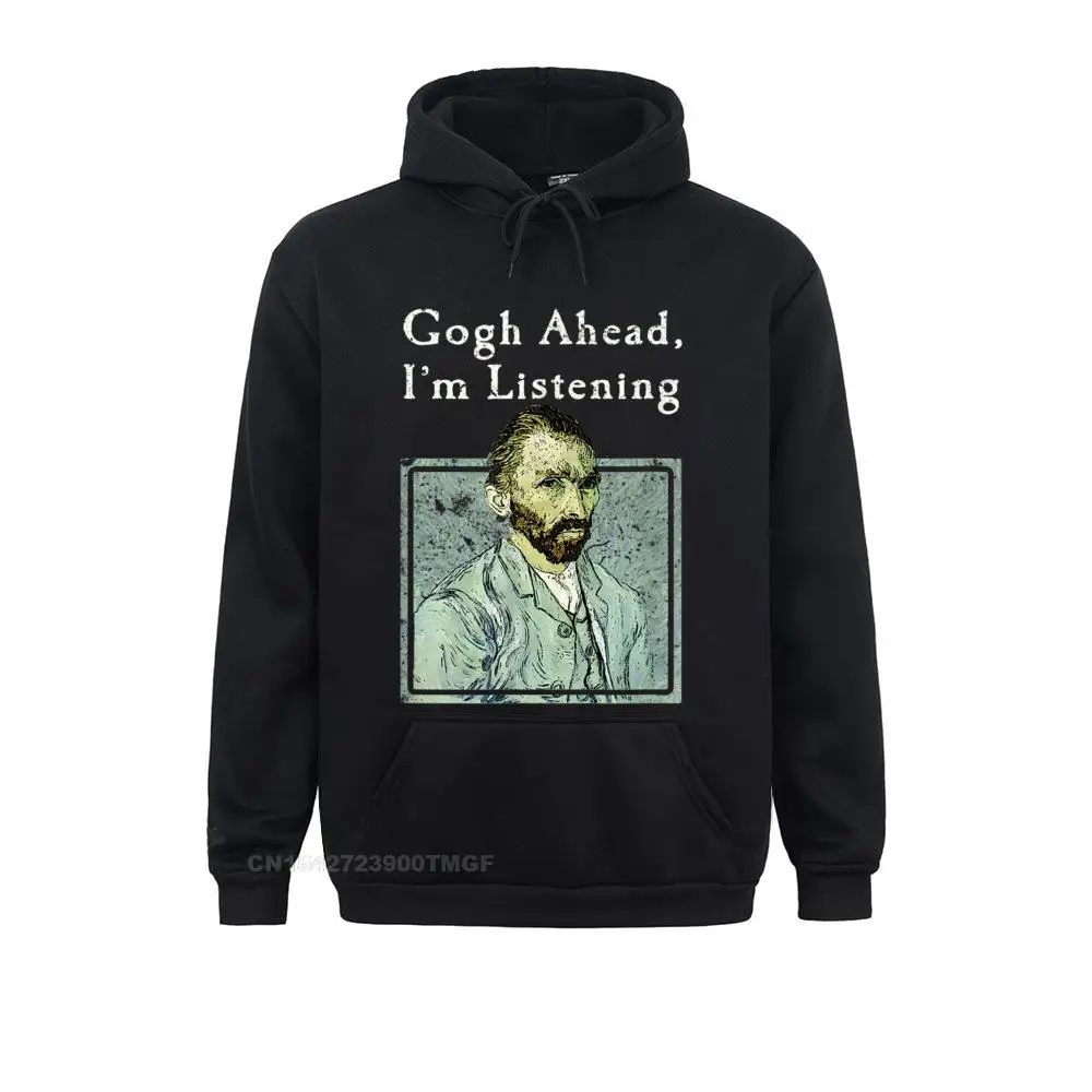 Men's Long Sleeve Van Gogh Shirt Funny Gogh Ear Joke Art Shirt Sweatshirts Customized Hoodies 2021 New Casual Clothes