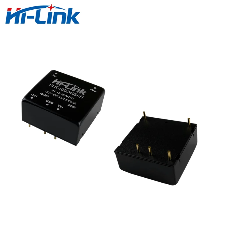 Free Shipping Hi-Link 10W 5V 2A output dc dc power supply 18-36V Input HLK-10D2405AH 87% efficiency isolated dc dc power module