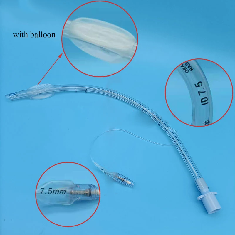 Disposable PVC Sterile Endotracheal Intubation Tube Trachea Cannula for Veterinary Anesthesia Animal First Aid Cat and Dog Pet