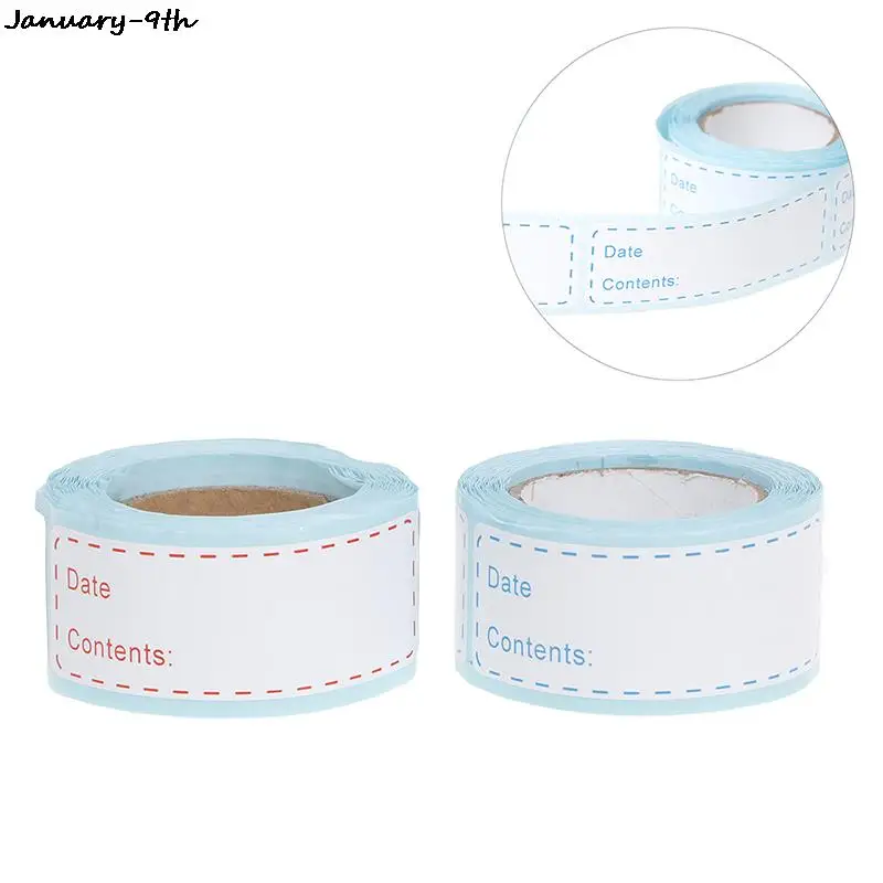 Material Food Storage Label Refrigerator Freezer Food Storage Date Content Stickers For Container Tin Bin Bag Bottle Jar Packing